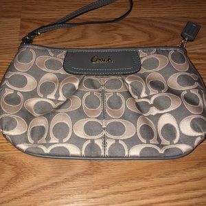 Coach large wristlet like new!